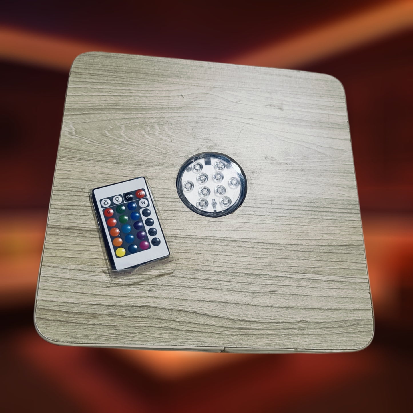 Order Led Wooden Base Square Shape for all Hookahs Online