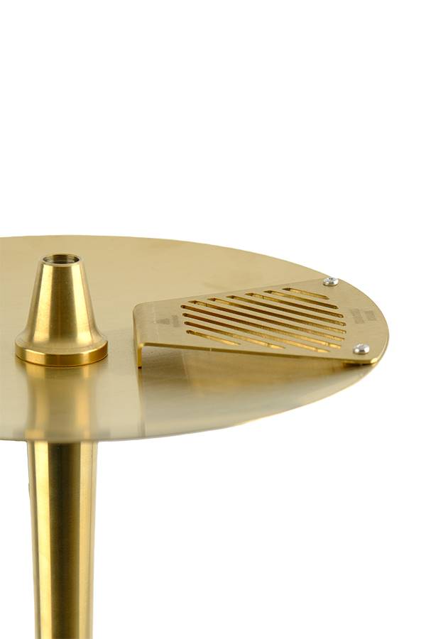 ODUMAN COSMO Hookah (Gold Body - White Glass) Coal Cleaner Tray view