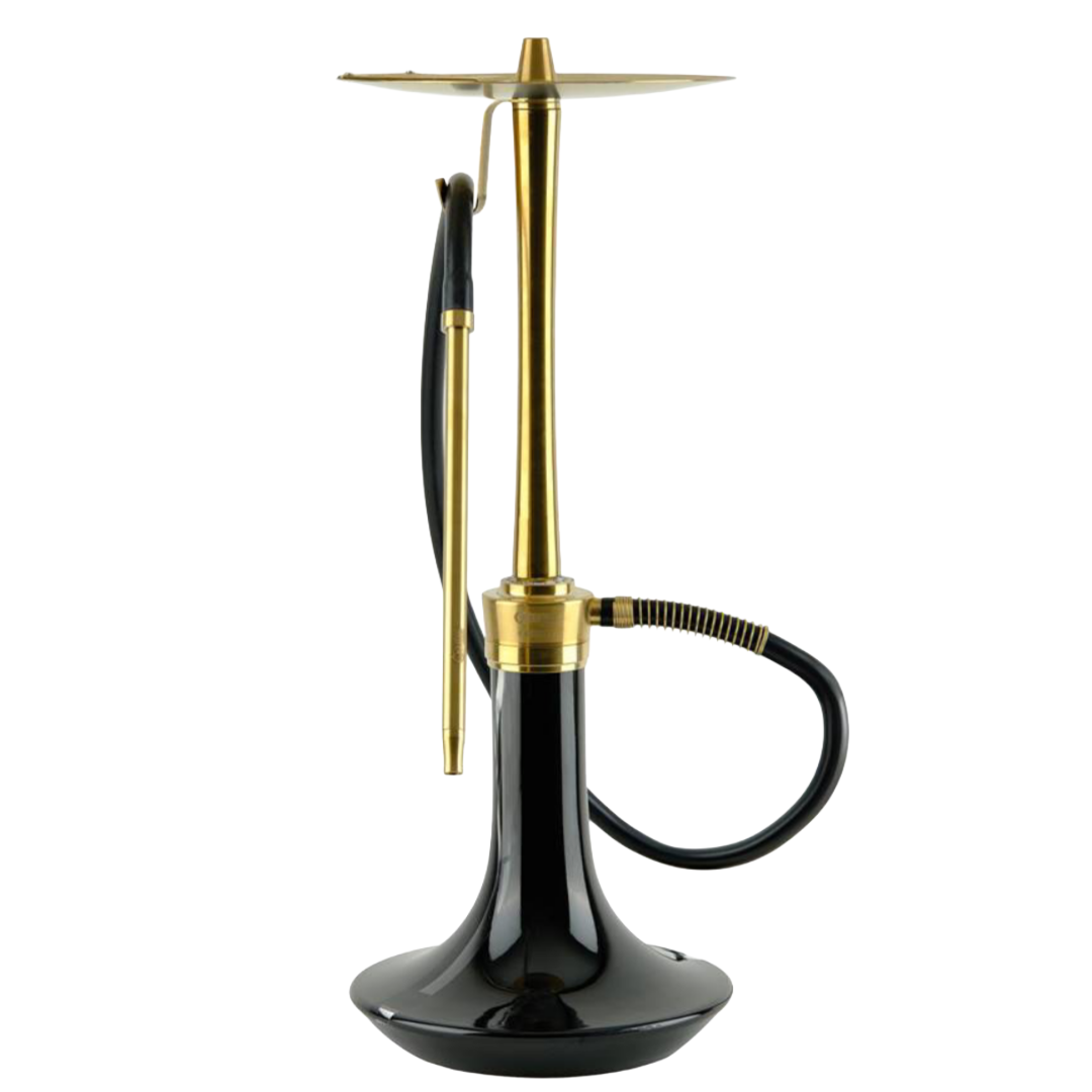 Oduman Cosmo Golden Body Black Base Royal Hookah