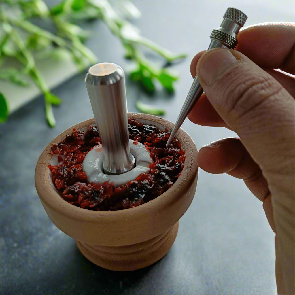 Russian Phunnel Bowl Chillum with Flavour Mixing Poker