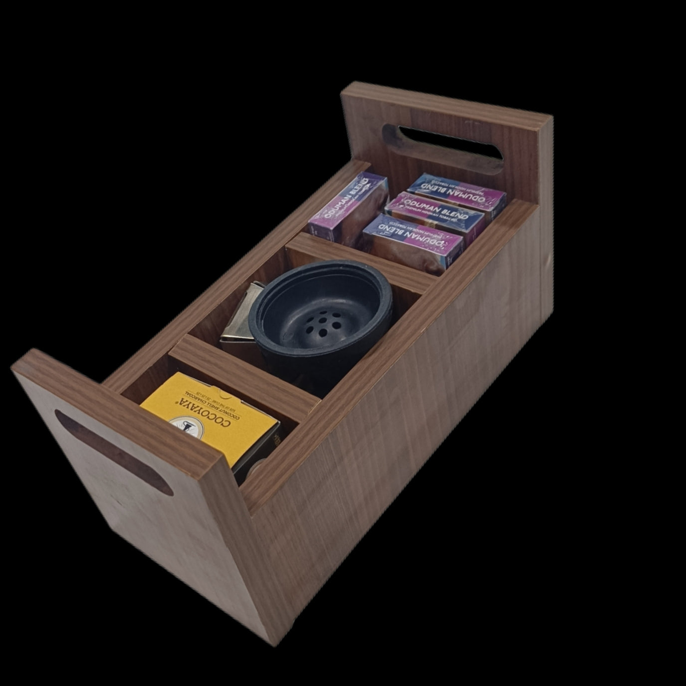 Get Wooden Hookah Accessories Organizer and Holder