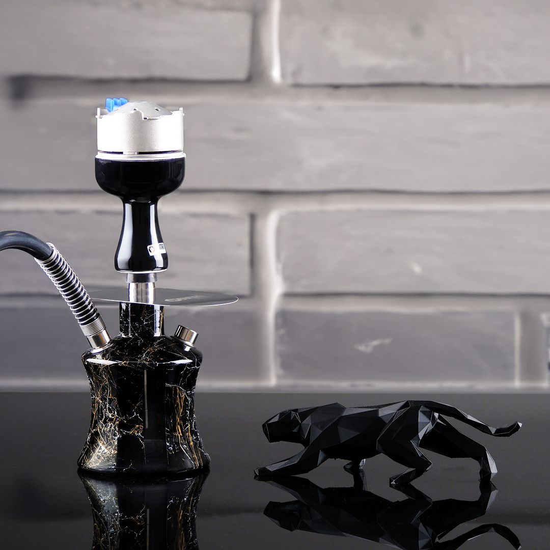 Oduman N2 Travel Black Hookah - LuxuryHalt.in