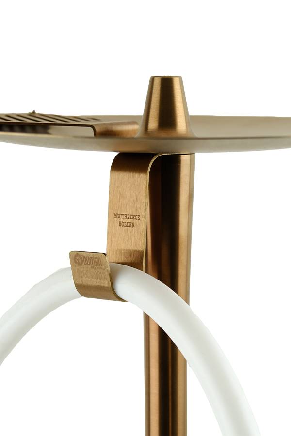 ODUMAN COSMO Hookah (Bronze Body - Clear Glass) Pipe Holder Knob