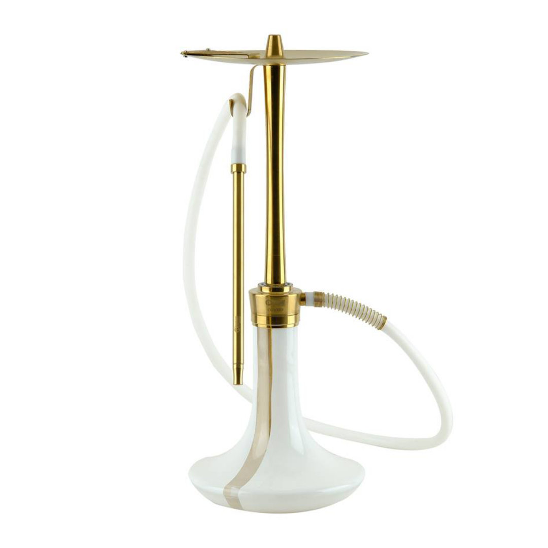 ODUMAN COSMO Hookah (Gold Body - White Glass)