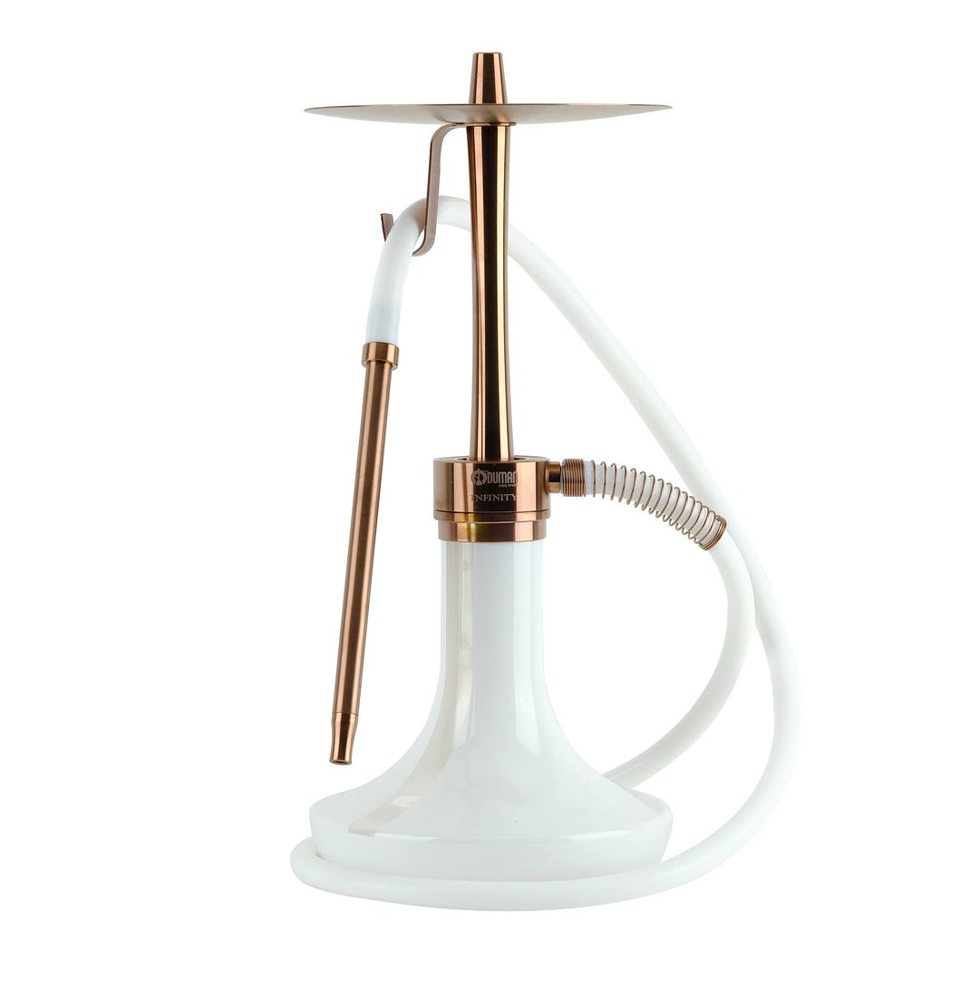 Buy Oduman Infinity Bronze Stem White Base Hookah