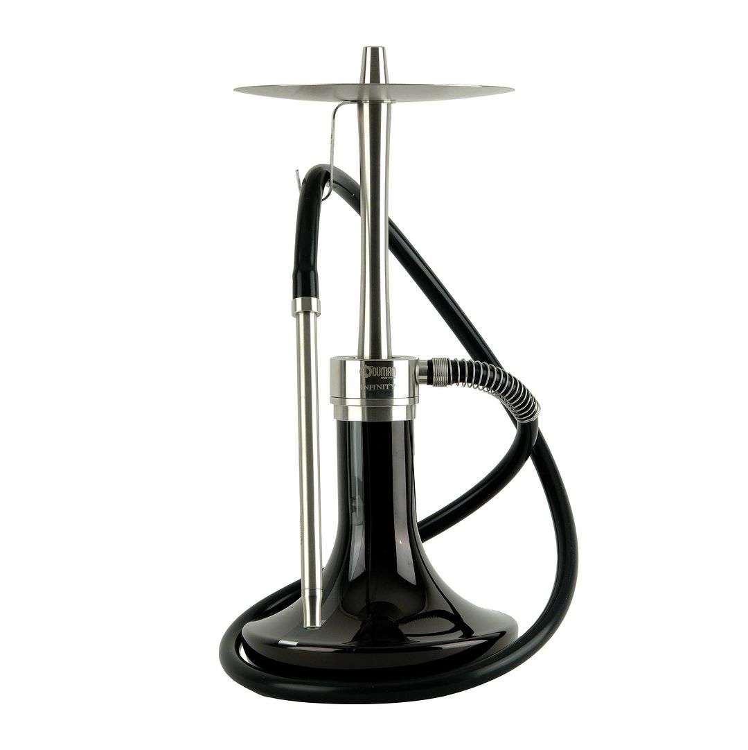 Buy Oduman Infinity Silver Stem Black Base Hookah