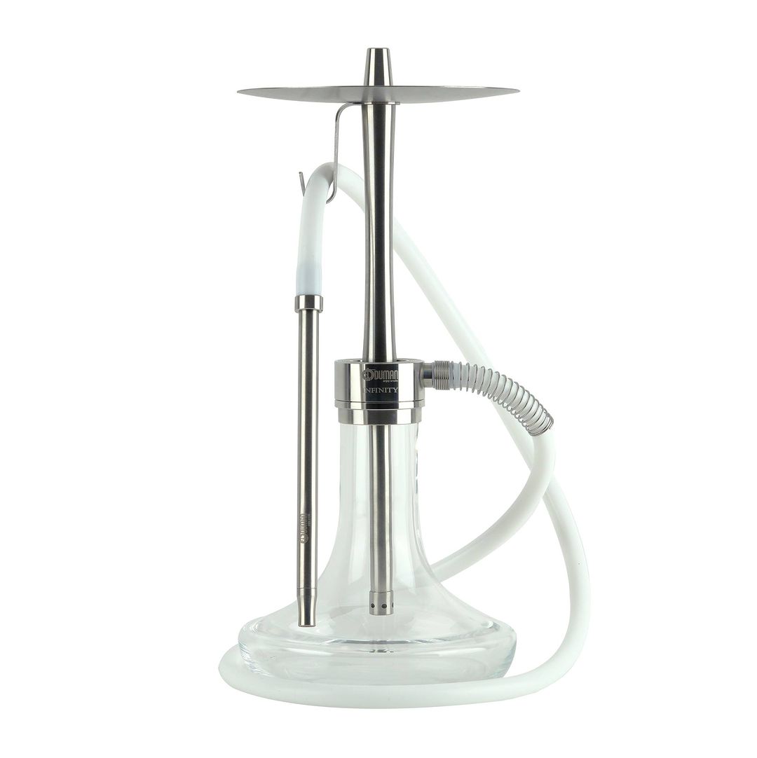 Buy Oduman Infinity Silver Stem Clear Base Hookah