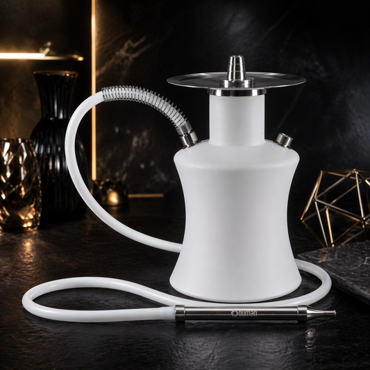 Oduman N2 Matt Hookah (Frosty White) - LuxuryHalt.in